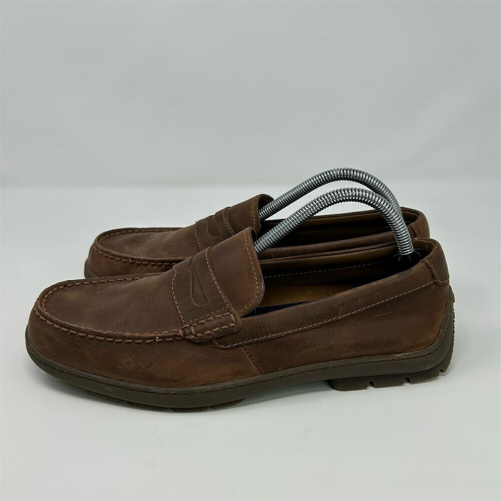 Sperry Top-Sider Men's Penny Loafers Brown Slip-On Moc Toe Memory Foam Size 8.5 - Picture 6 of 12